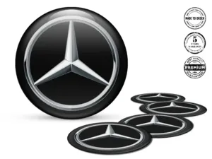 Mercedes Dome Sticker Ausgabe Hochwertige Auto-Labels